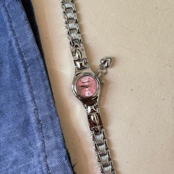 y2k silver cute round stainless steel quartz watch - Picture 8 of 8